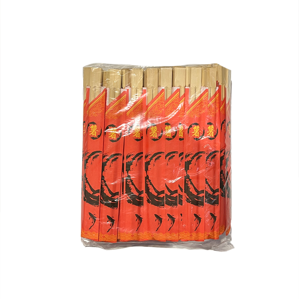 BACHETTE BAMBU ROSSO 23CM 100X10PZ 红封套竹筷